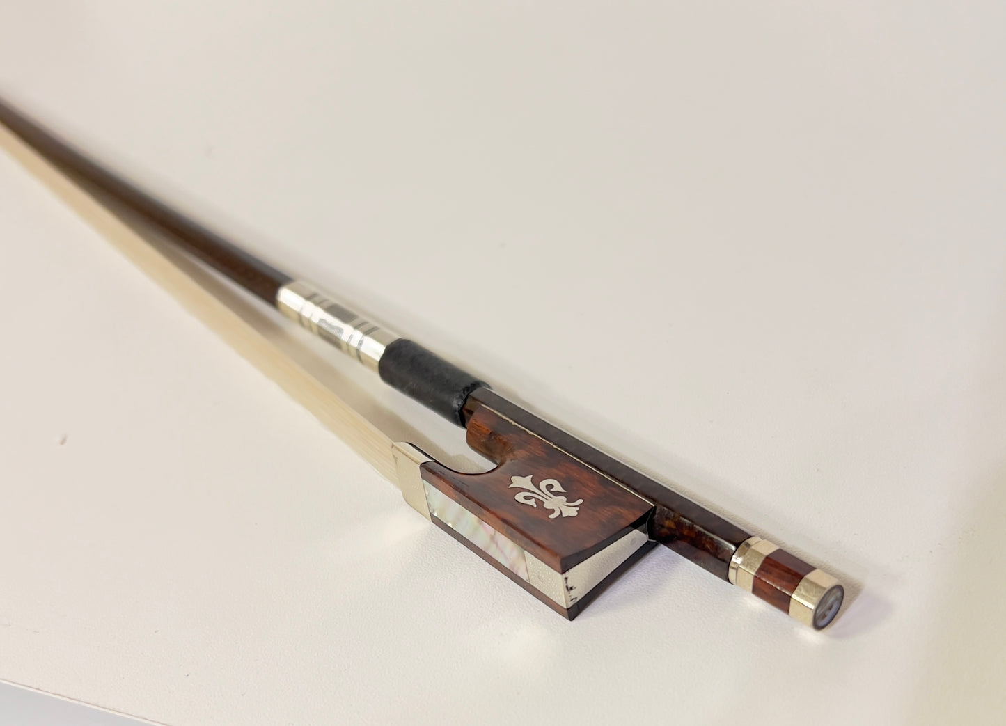 Brown Carbon Fiber Violin Bow Snake Wood Frog