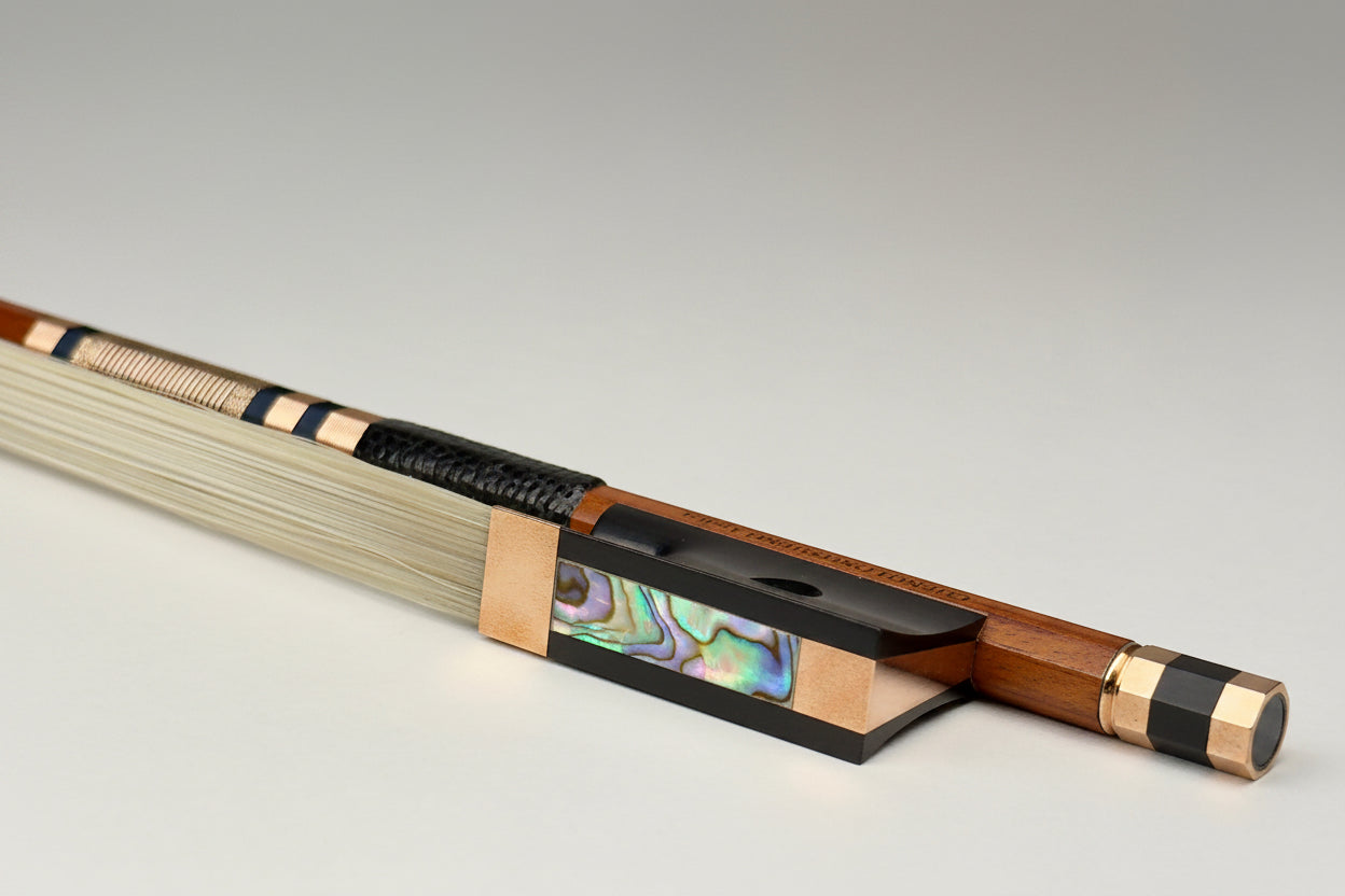 Cheng Longsheng Atelier Gold Mounted Pernambuco Violin Bow