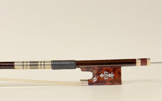 Brown Carbon Fiber Violin Bow Snake Wood Frog