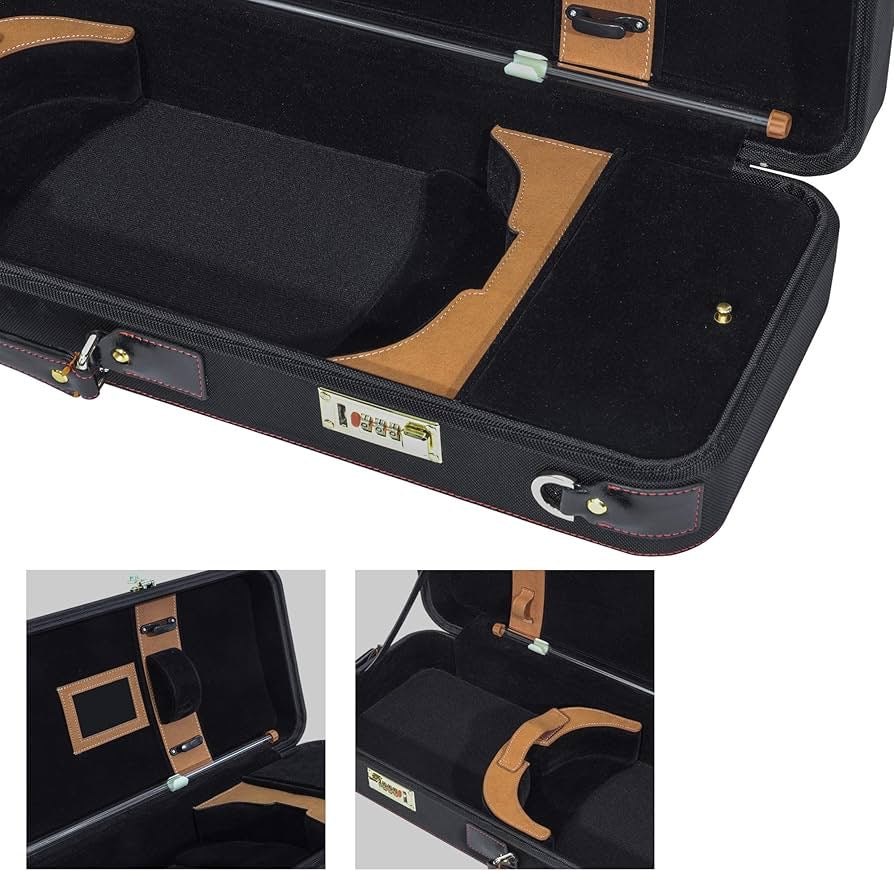 Deluxe Violin Travel Case Brown/Black