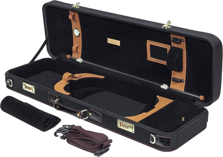Deluxe Violin Travel Case Brown/Black