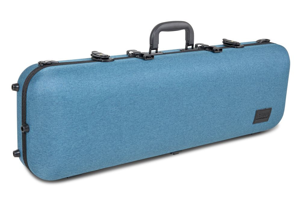 GEWA Violin Case, Bio-A, Oblong, 4/4-1/2, Blue, Music Pocket & Adjustable Neck Pad