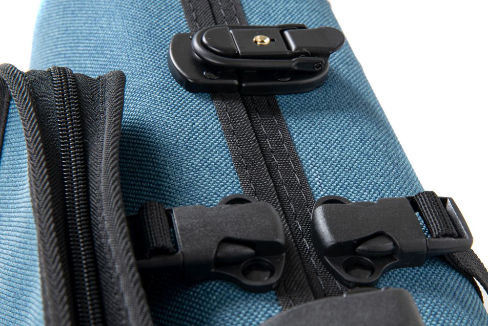 GEWA Violin Case, Bio-A, Oblong, 4/4-1/2, Blue, Music Pocket & Adjustable Neck Pad